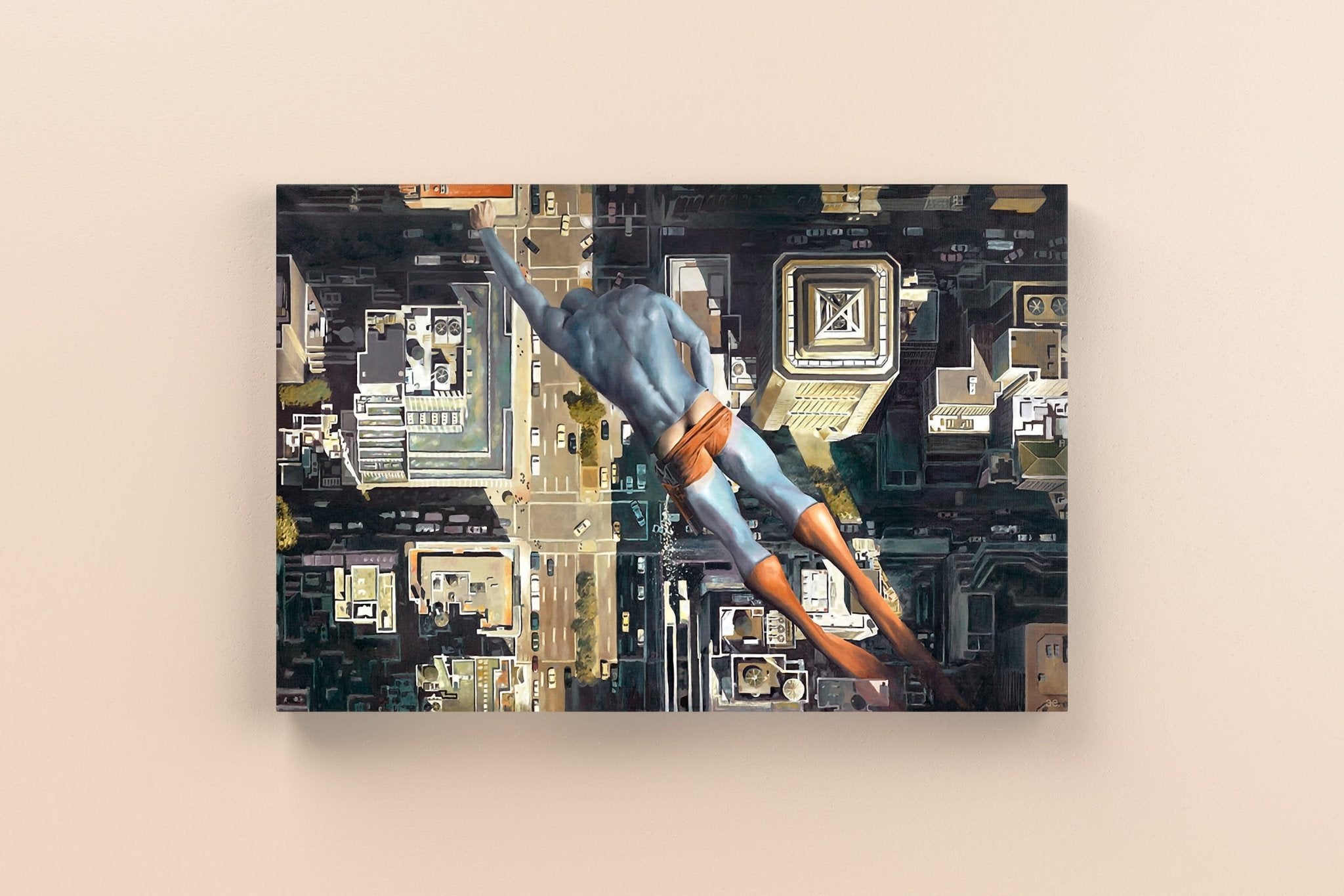 Superhero Funny Canvas Wall Art - Canvasworkshop