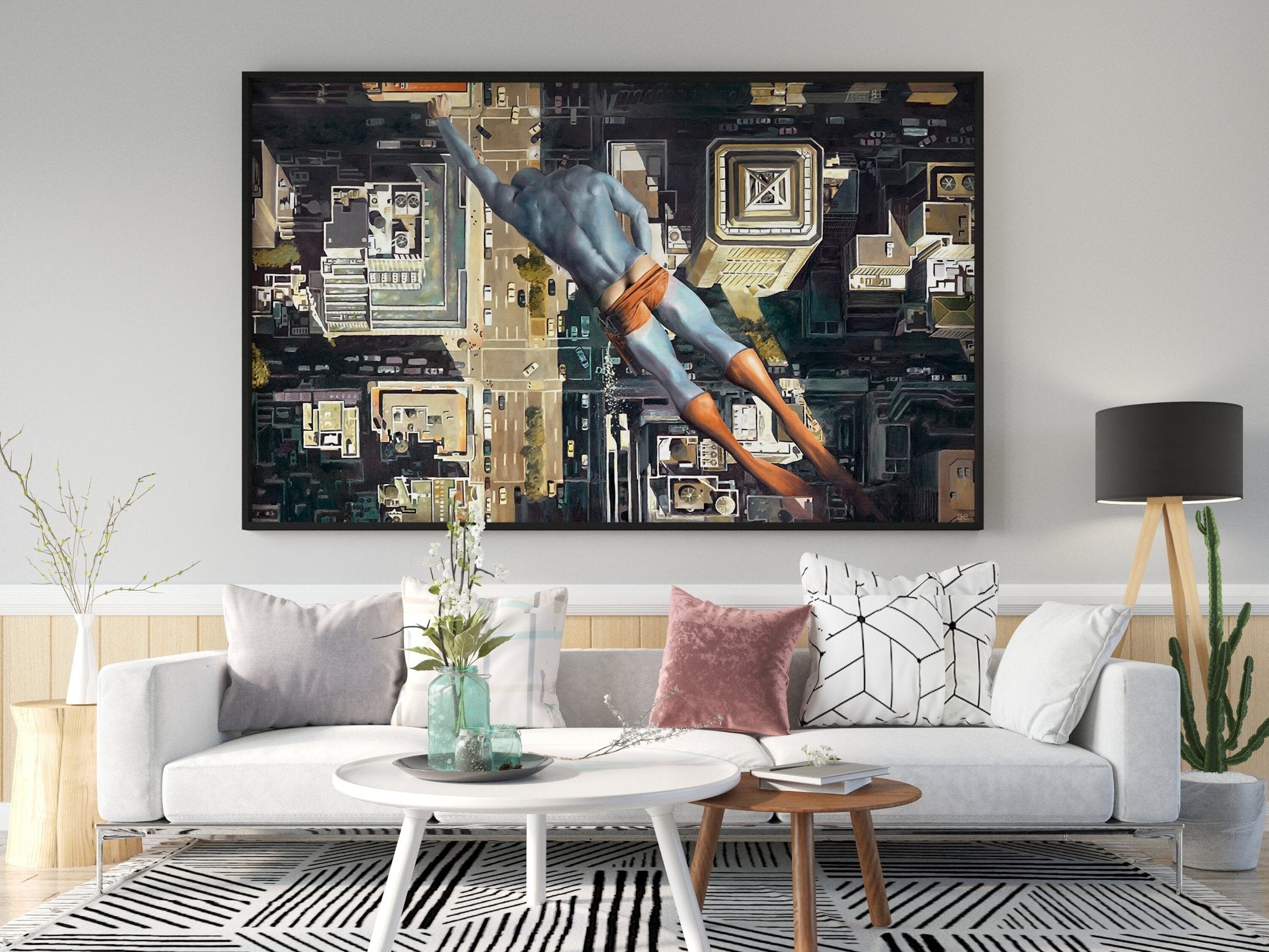 Superhero Funny Canvas Wall Art - Canvasworkshop
