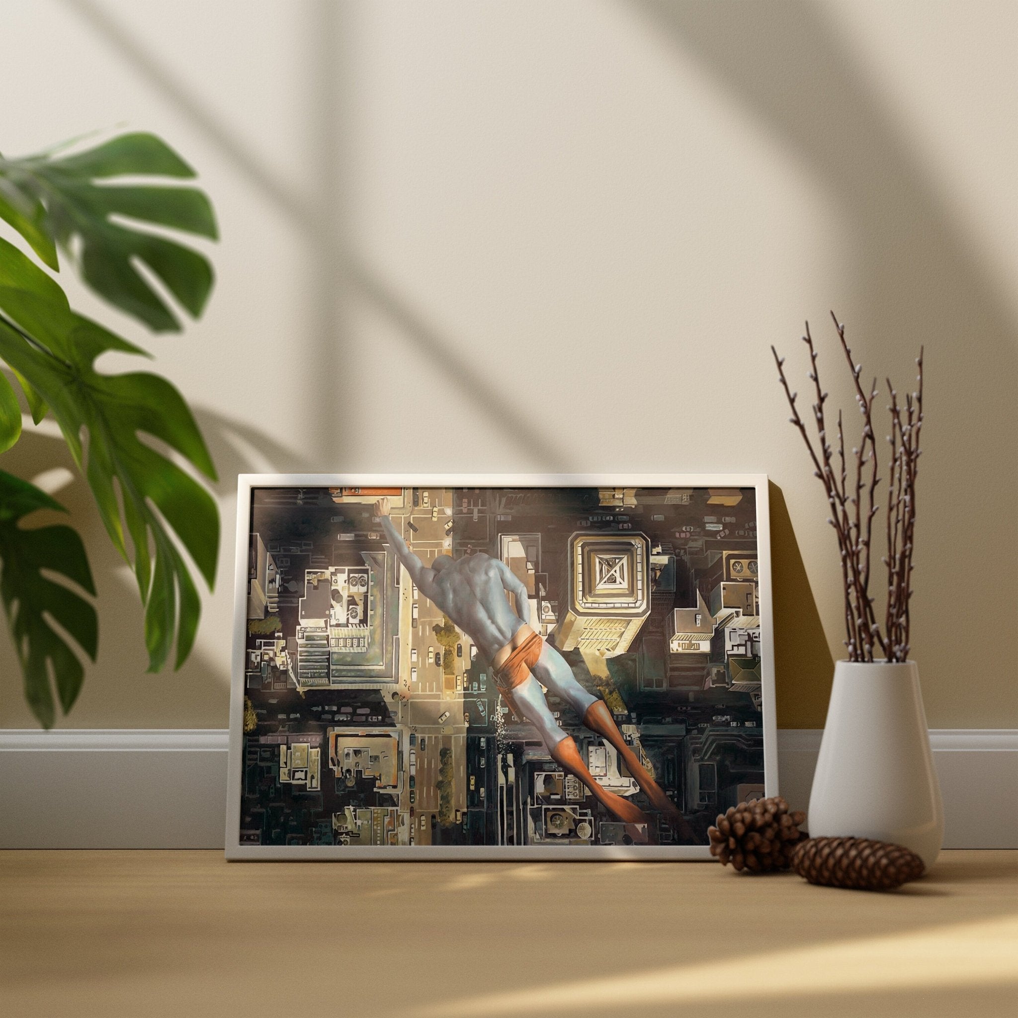 Superhero Funny Canvas Wall Art - Canvasworkshop