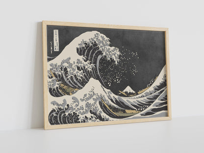 The Black Wave Of Kanagawa Canvas Wall Art - Canvasworkshop