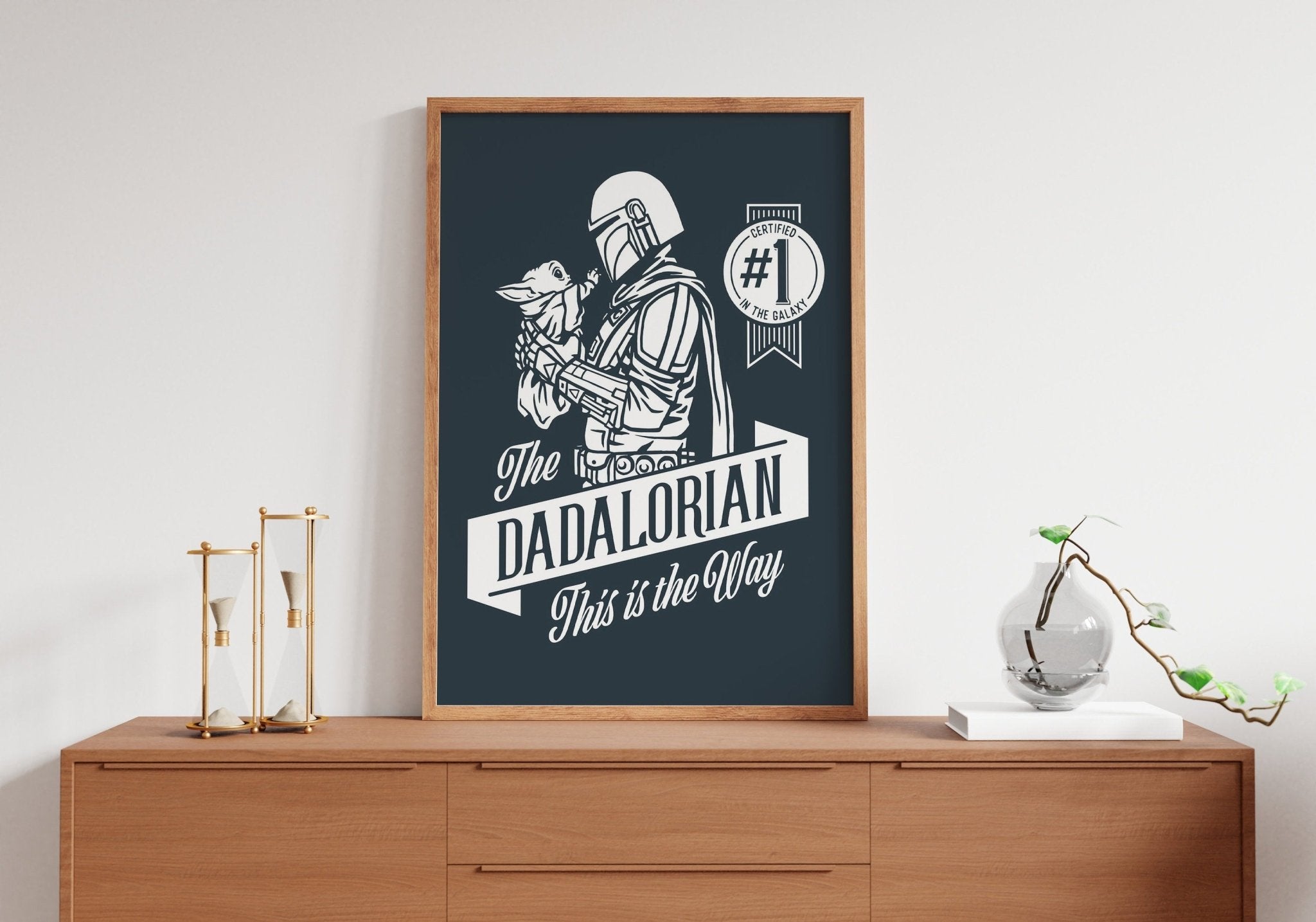The Dadalorian Canvas Wall Art - Canvasworkshop