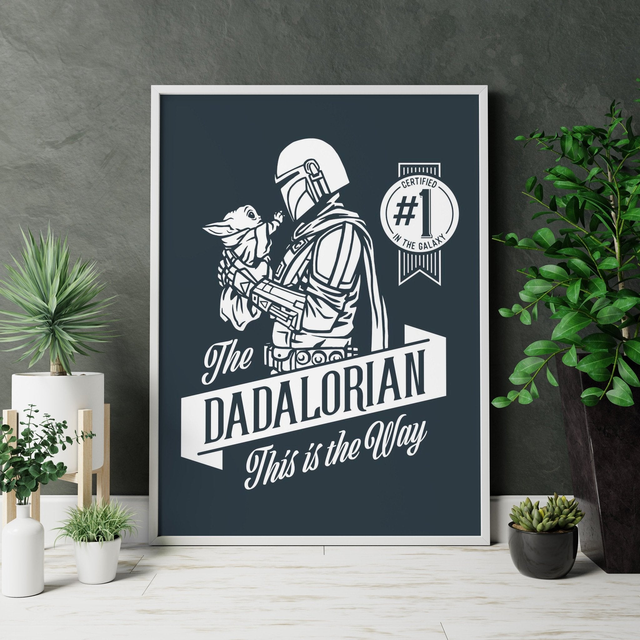 The Dadalorian Canvas Wall Art - Canvasworkshop