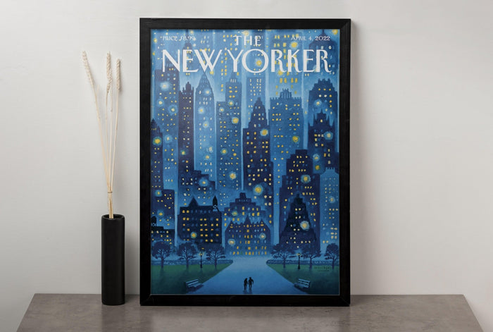 The New Yorker Starry Night Canvas Wall Decor
