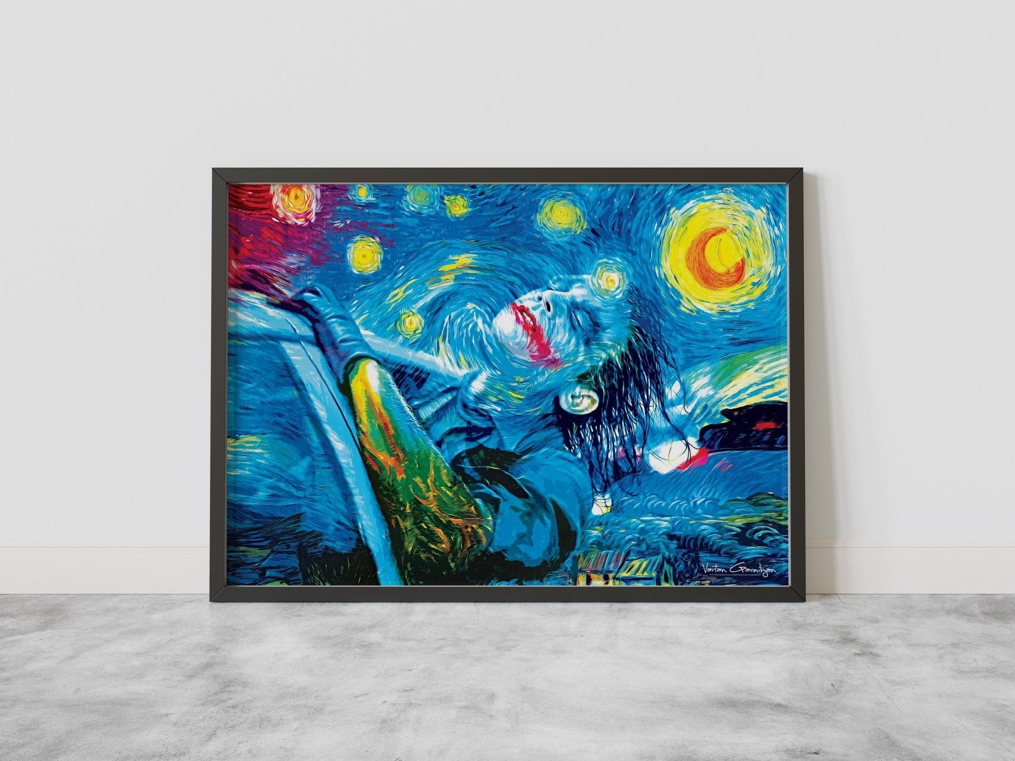 The Starry Night Joker Canvas Wall Art - Canvasworkshop