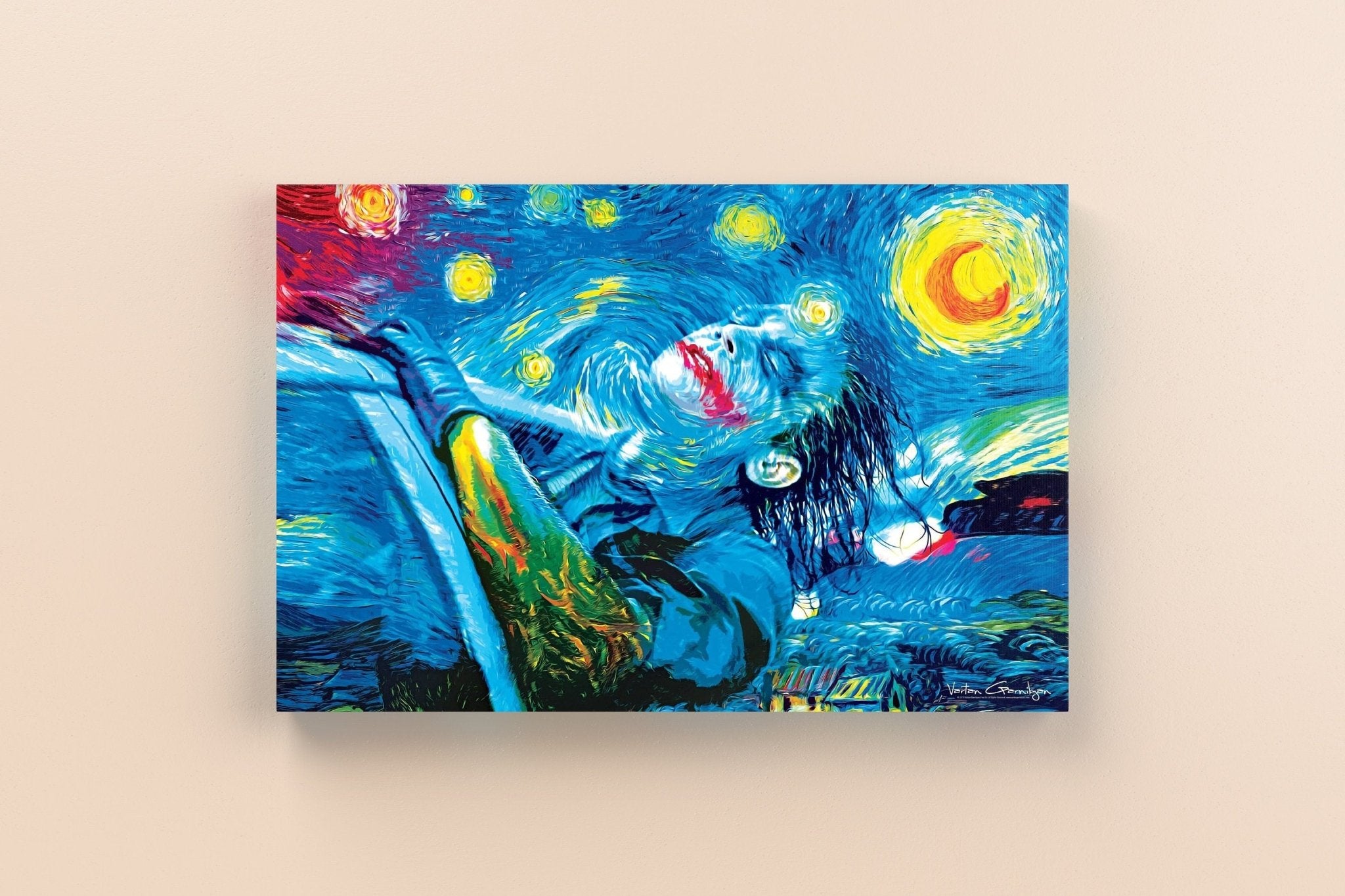 The Starry Night Joker Canvas Wall Art - Canvasworkshop
