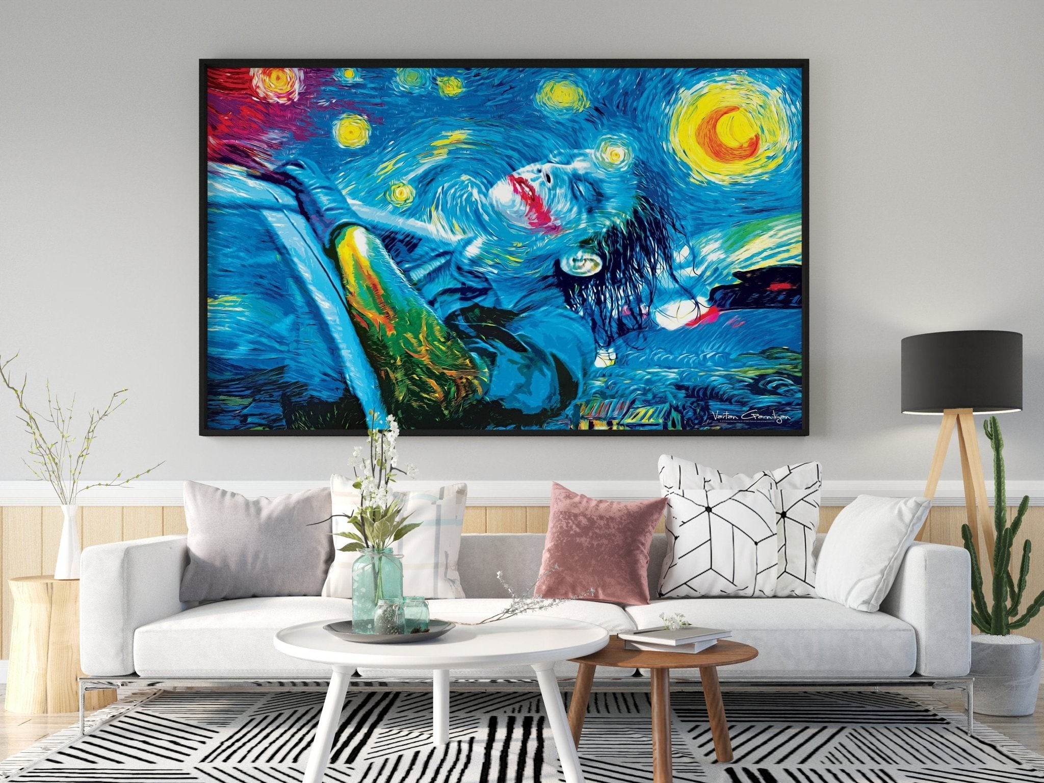 The Starry Night Joker Canvas Wall Art - Canvasworkshop