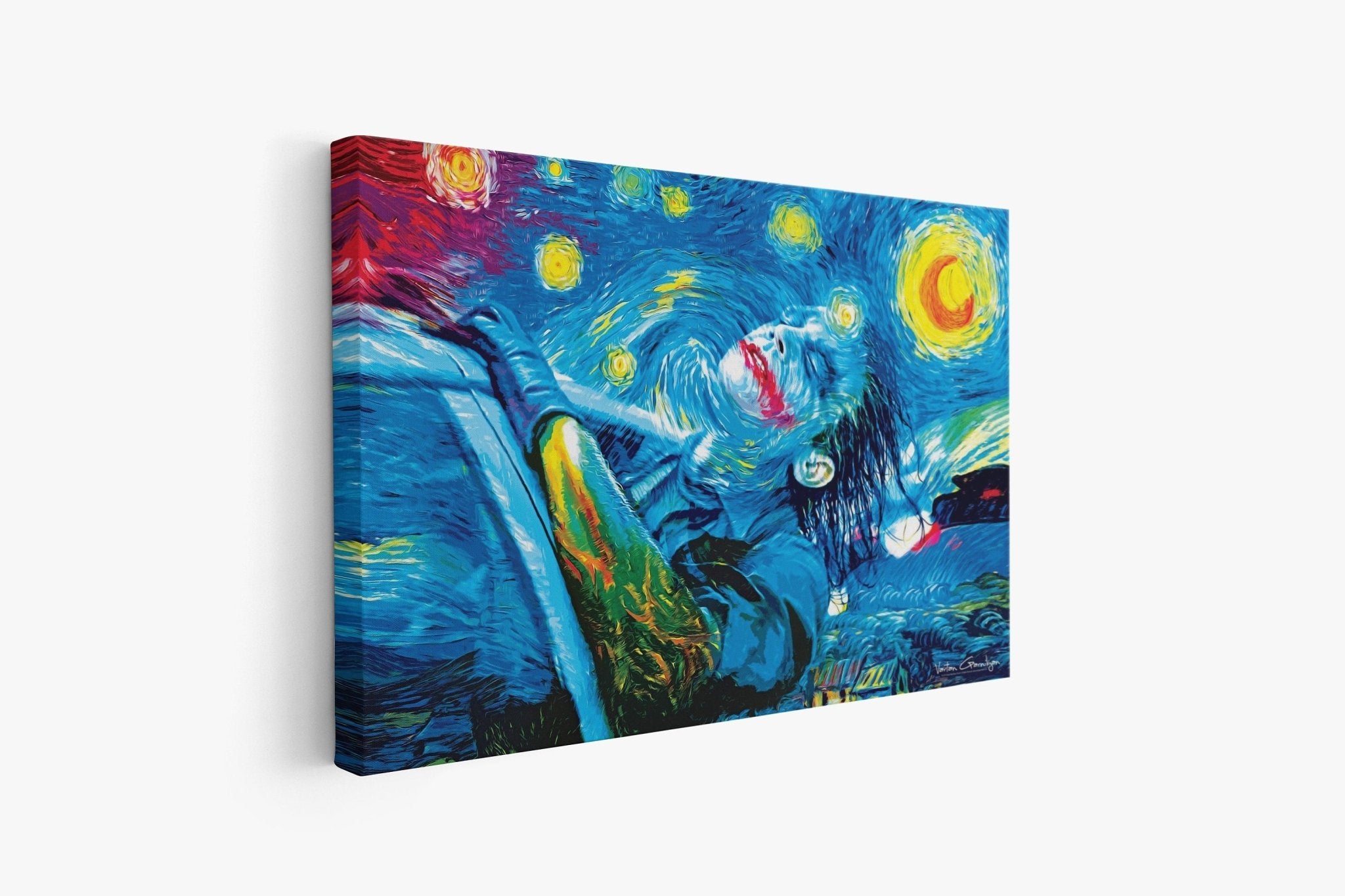The Starry Night Joker Canvas Wall Art - Canvasworkshop