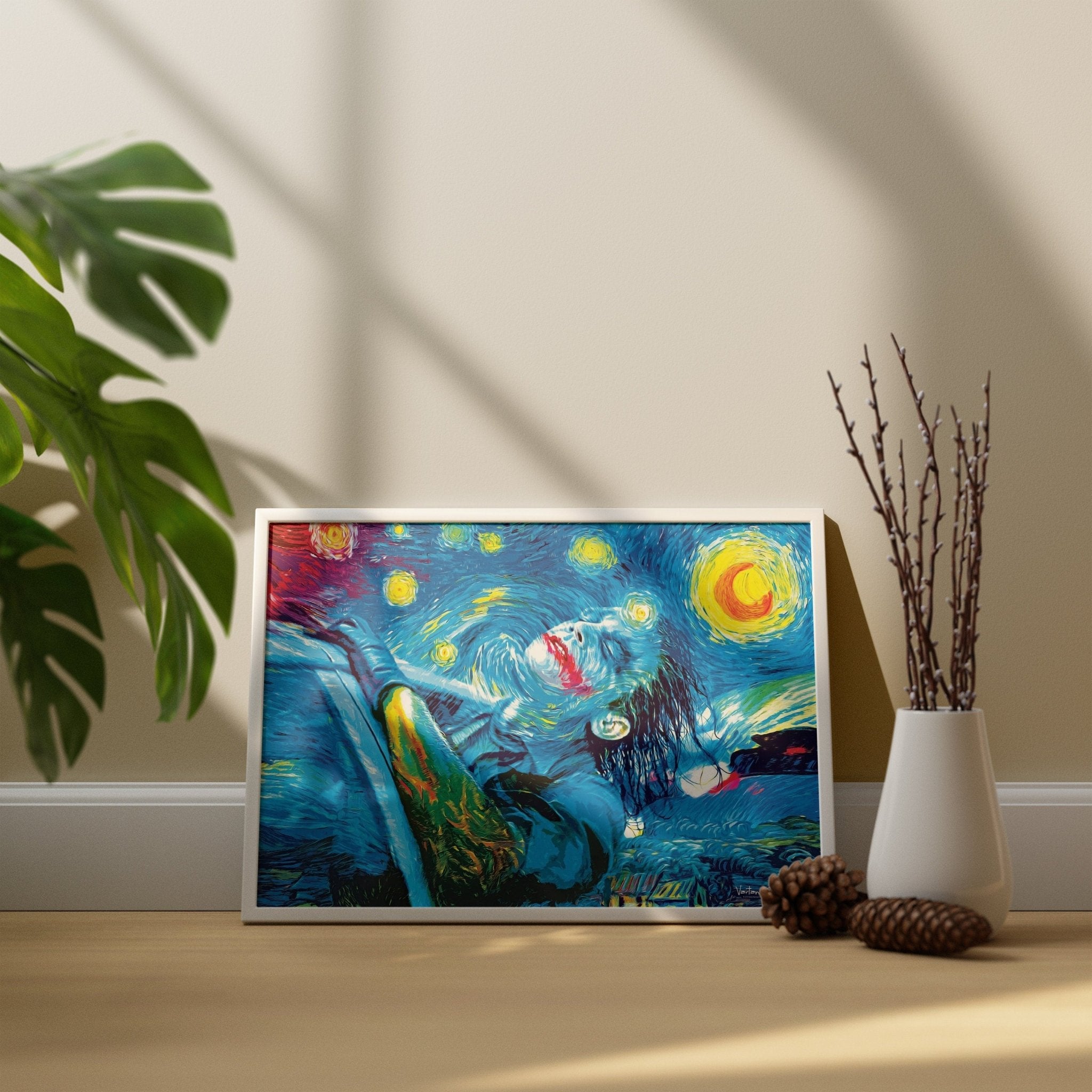 The Starry Night Joker Canvas Wall Art - Canvasworkshop