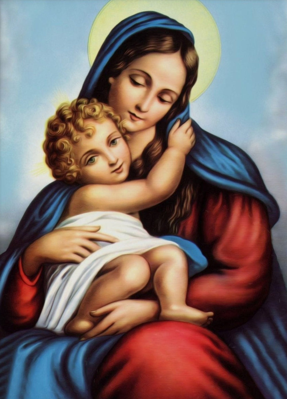 Virgin Mary and Child Christian Wall Art