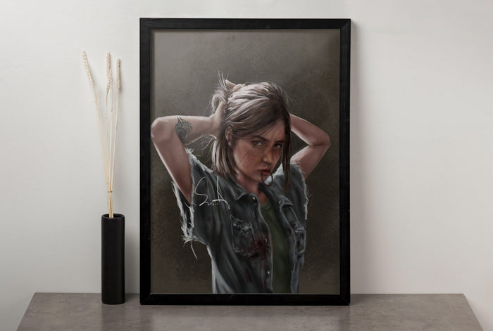 TLOU Ellie Canvas Wall Art