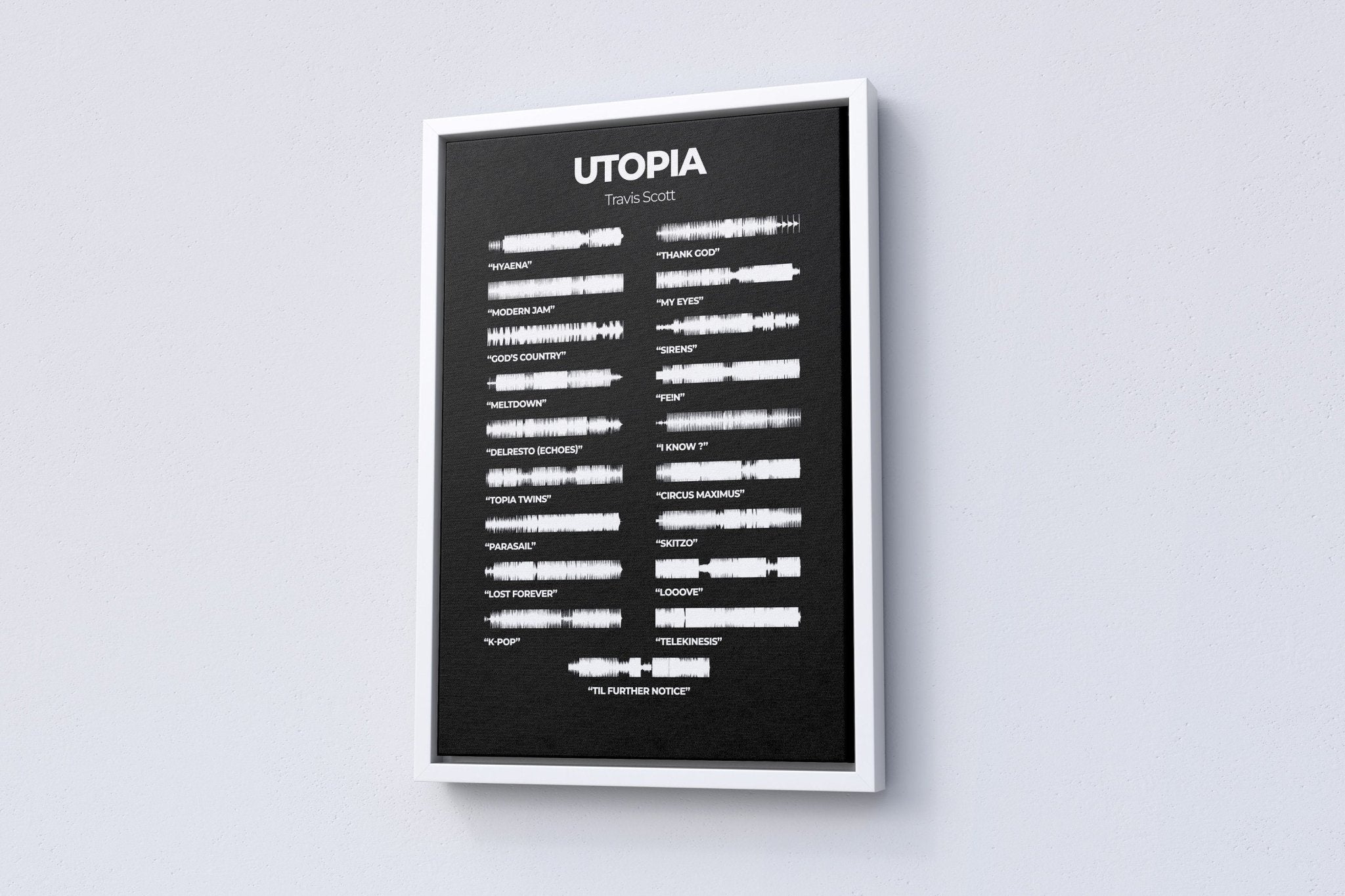 Travis Scott "Utopia" Album Canvas Poster - Canvasworkshop