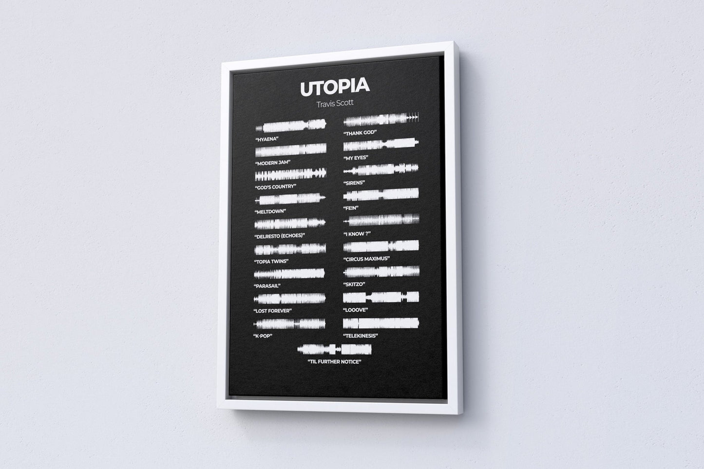 Travis Scott "Utopia" Album Canvas Poster - Canvasworkshop