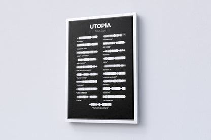 Travis Scott "Utopia" Album Canvas Poster - Canvasworkshop
