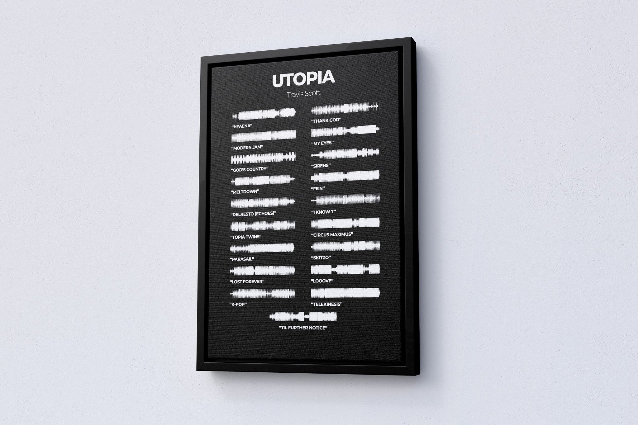 Travis Scott "Utopia" Album Canvas Poster - Canvasworkshop