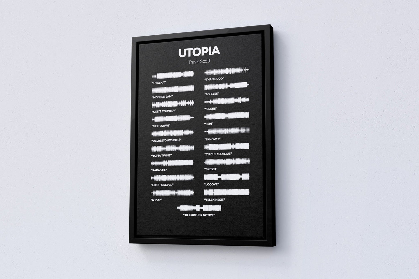 Travis Scott "Utopia" Album Canvas Poster - Canvasworkshop