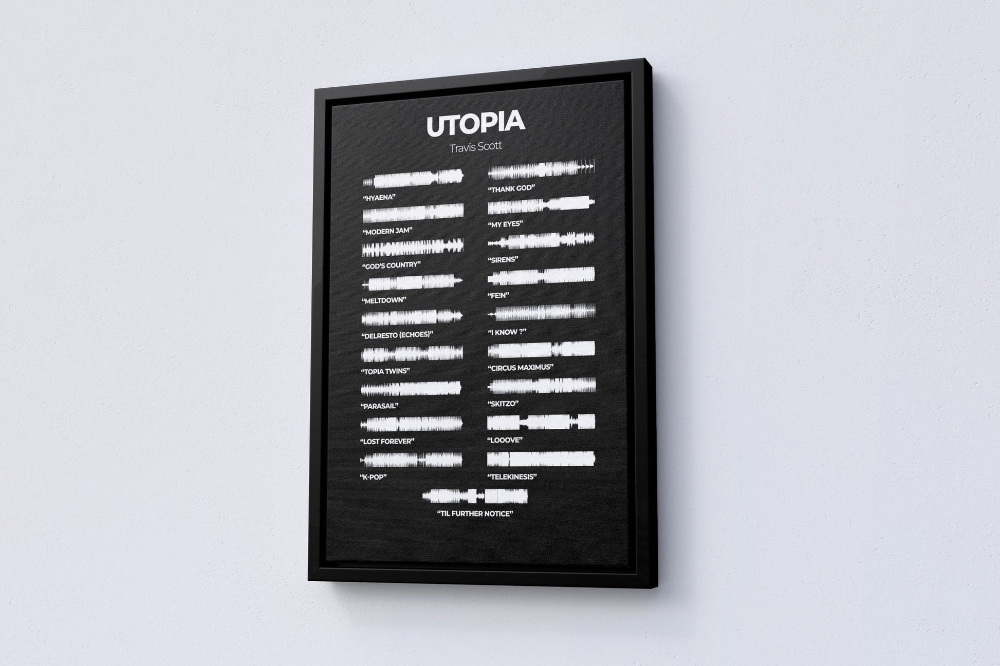 Travis Scott "Utopia" Album Canvas Poster - Canvasworkshop
