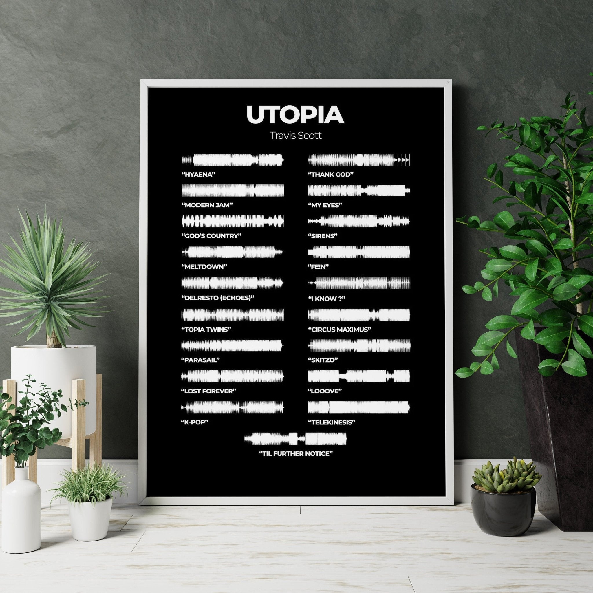 Travis Scott "Utopia" Album Canvas Poster - Canvasworkshop