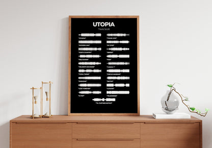 Travis Scott "Utopia" Album Canvas Poster - Canvasworkshop