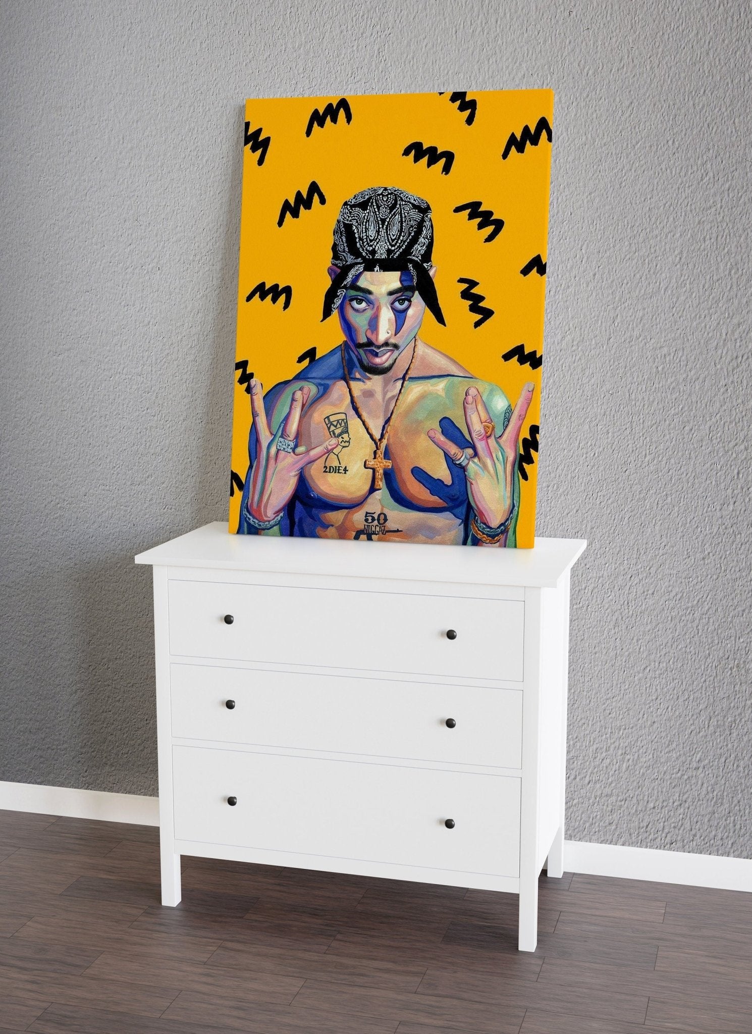 Tupac Canvas Wall Art - Canvasworkshop