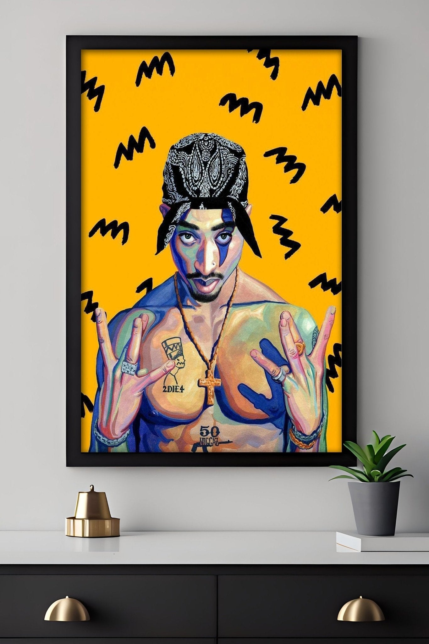 Tupac Canvas Wall Art - Canvasworkshop