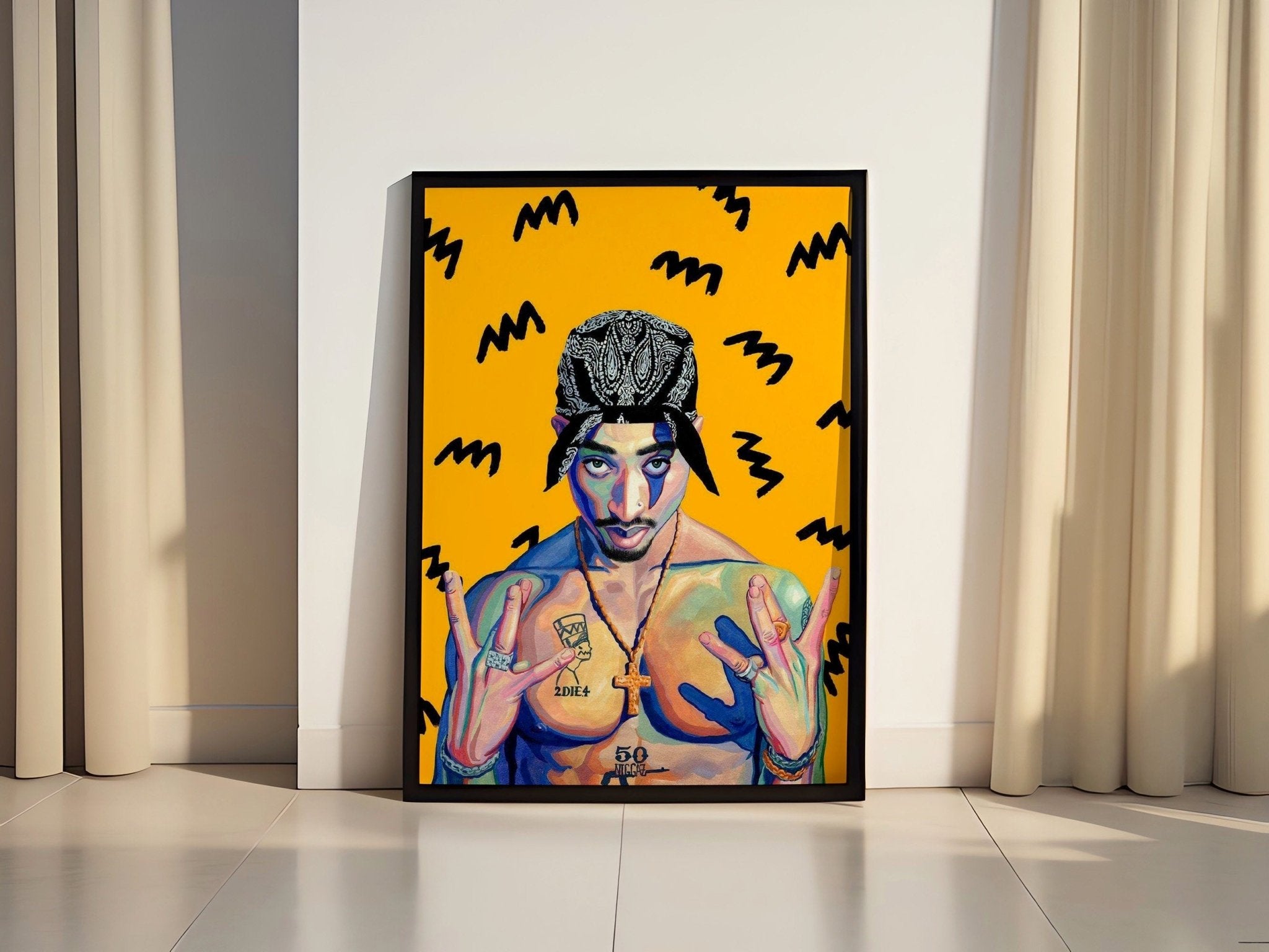 Tupac Shakur Canvas Wall Art - Canvasworkshop