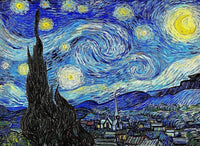 The Starry Night by Vincent van Gogh canvas wall art