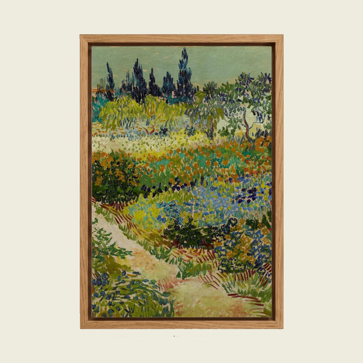 Feed Floating Oak Van Gogh Garden Canvas Art, Impressionist Flower Print