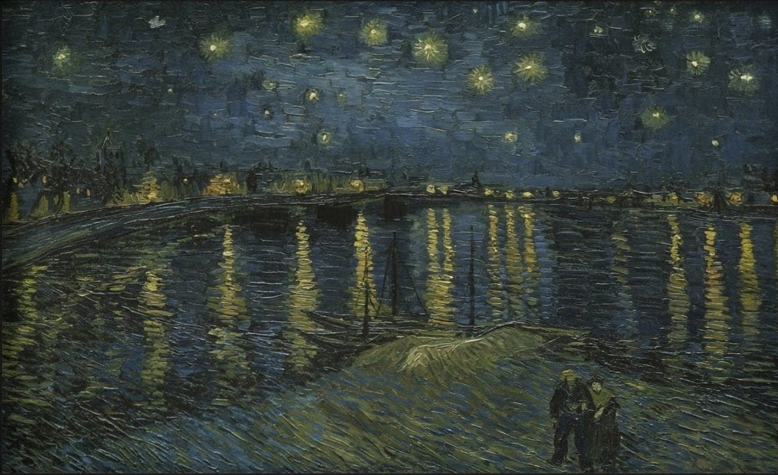 Vincent van Gogh Starry Night Over the Rhone Canvas Wall Art