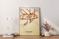 Vintage Tate By Tube London Canvas Wall Art - Canvasworkshop
