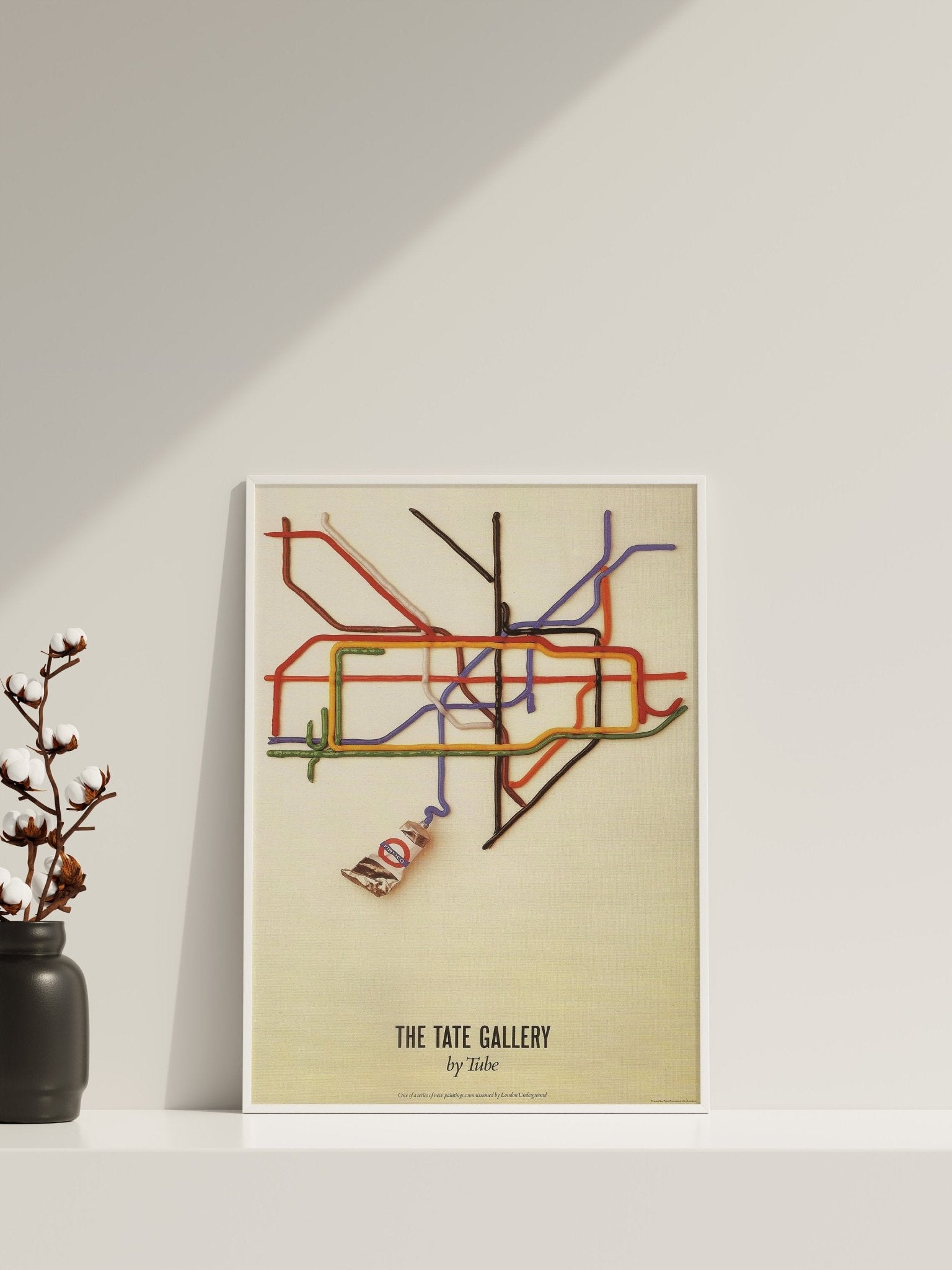 Vintage Tate By Tube London Canvas Wall Art - Canvasworkshop