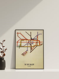 Vintage Tate By Tube London Canvas Wall Art - Canvasworkshop