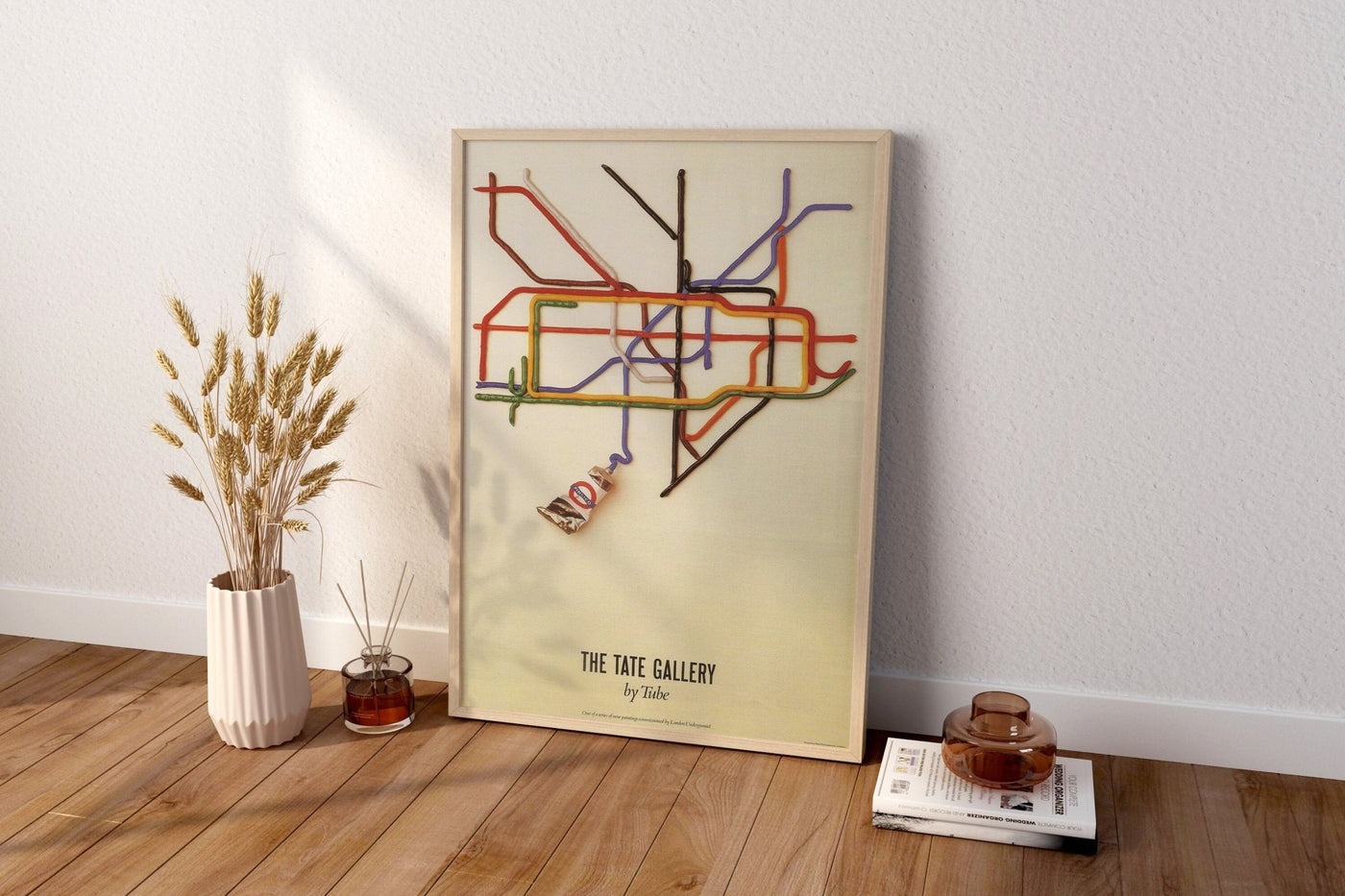 Vintage Tate By Tube London Canvas Wall Art