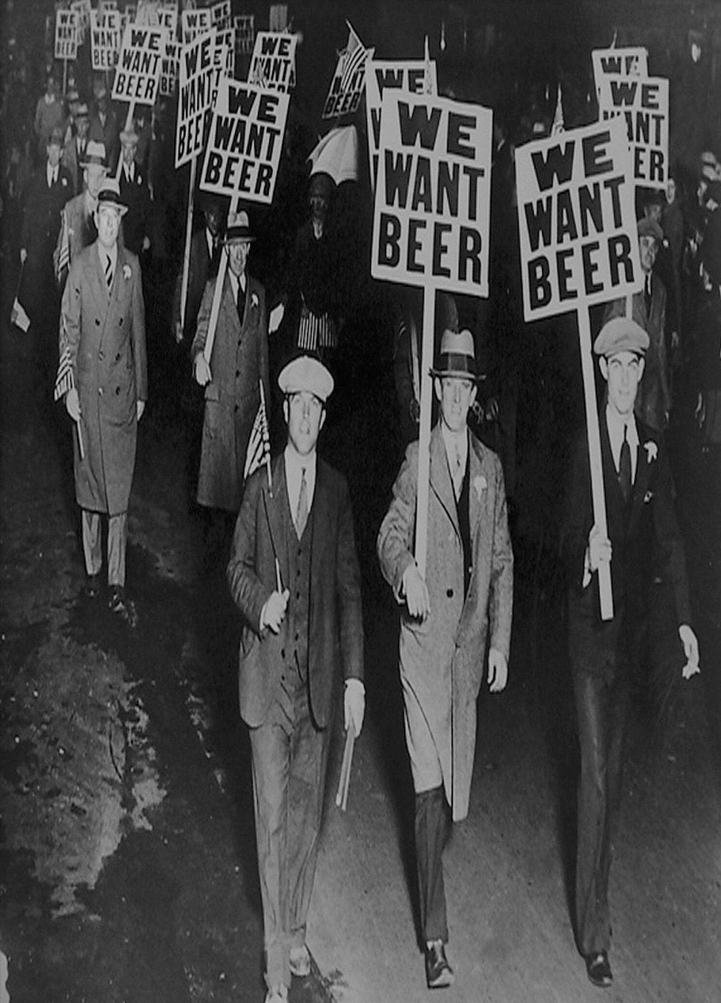 We Want Beer 1931 Prohibition Protest Canvas Art