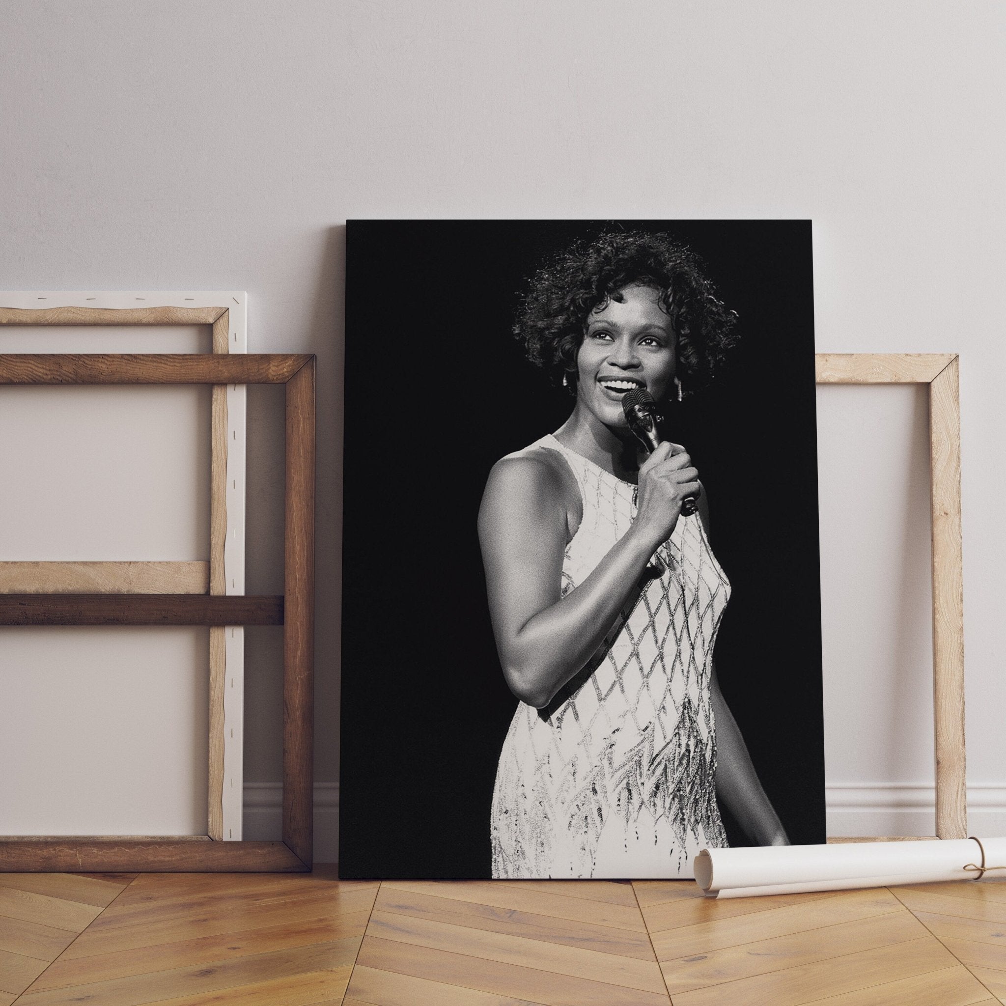 Whitney Houston Canvas Poster - Canvasworkshop