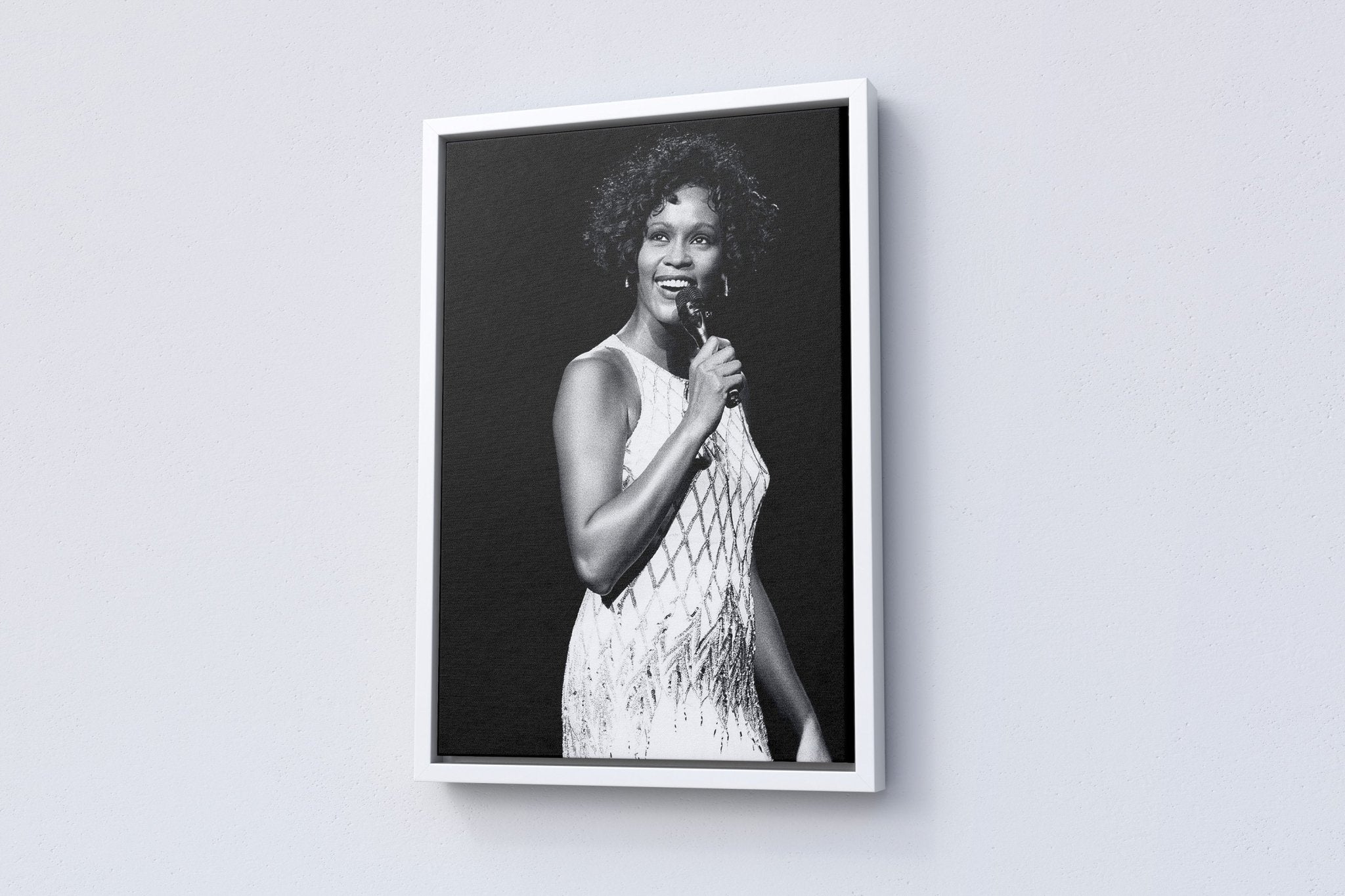 Whitney Houston Canvas Poster - Canvasworkshop