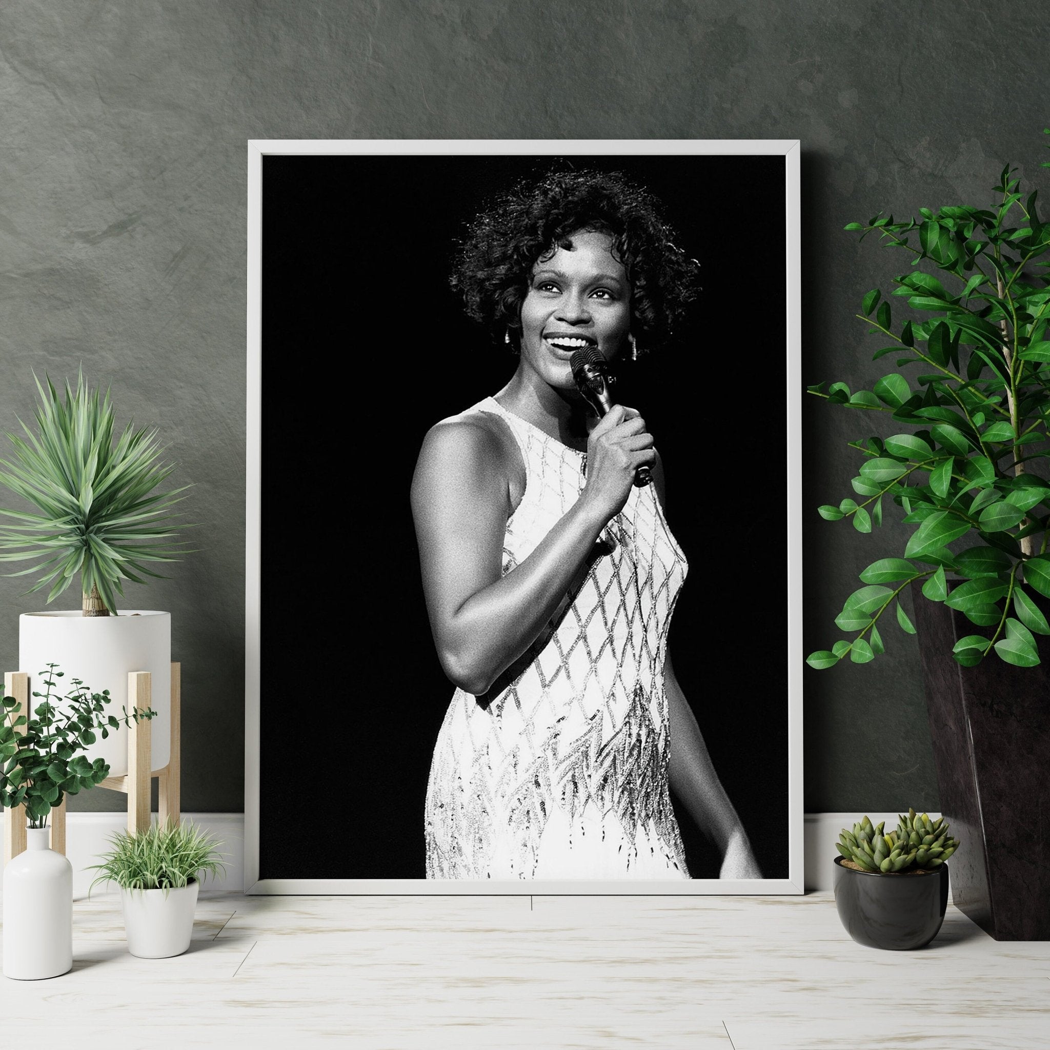 Whitney Houston Canvas Poster - Canvasworkshop