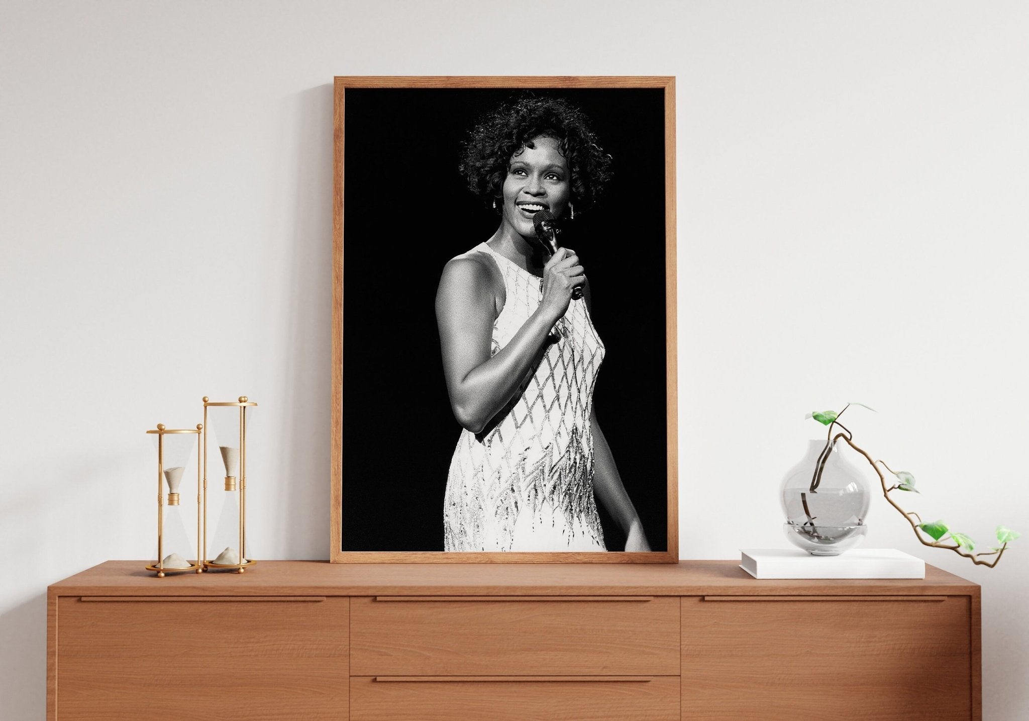 Whitney Houston Canvas Poster - Canvasworkshop