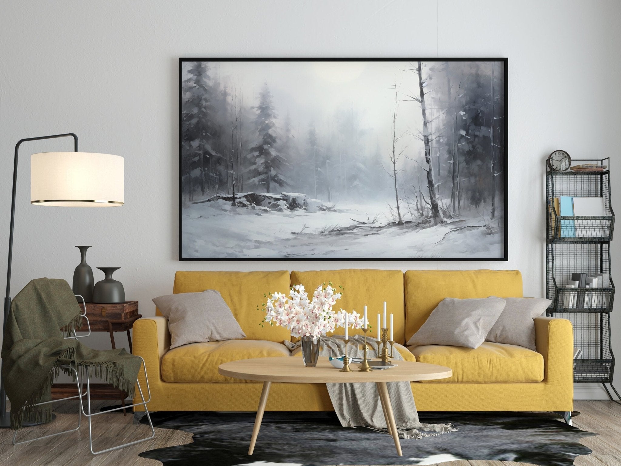 Winter Landscape Canvas Wall Art - Canvasworkshop