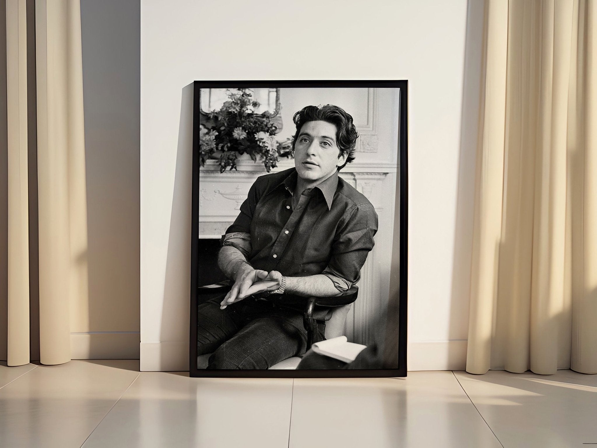 Young Al Pacino Canvas Poster - Canvasworkshop