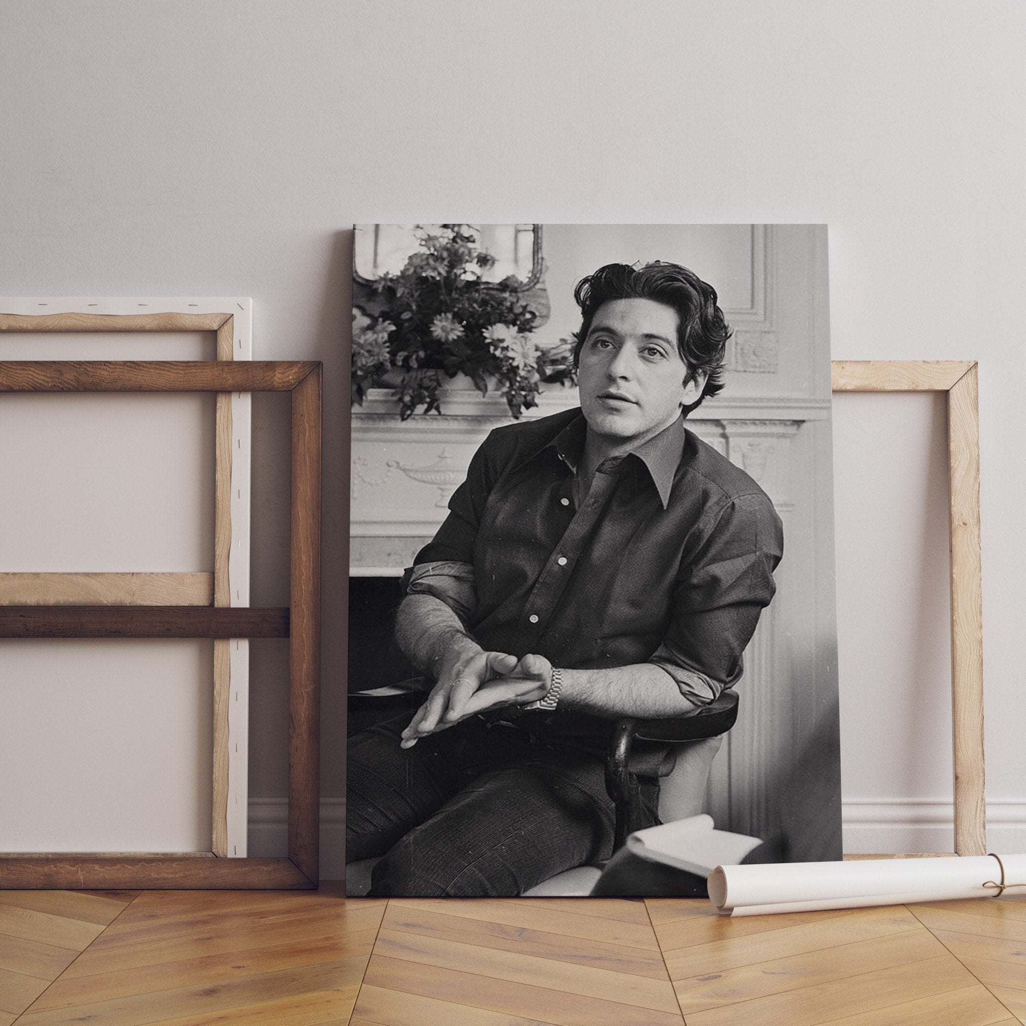 Young Al Pacino Canvas Poster - Canvasworkshop