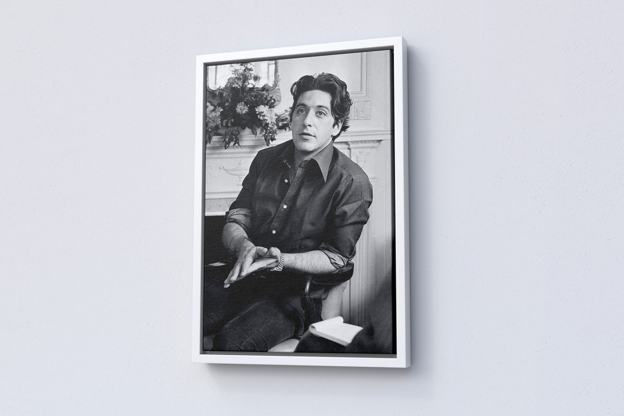 Young Al Pacino Canvas Poster - Canvasworkshop