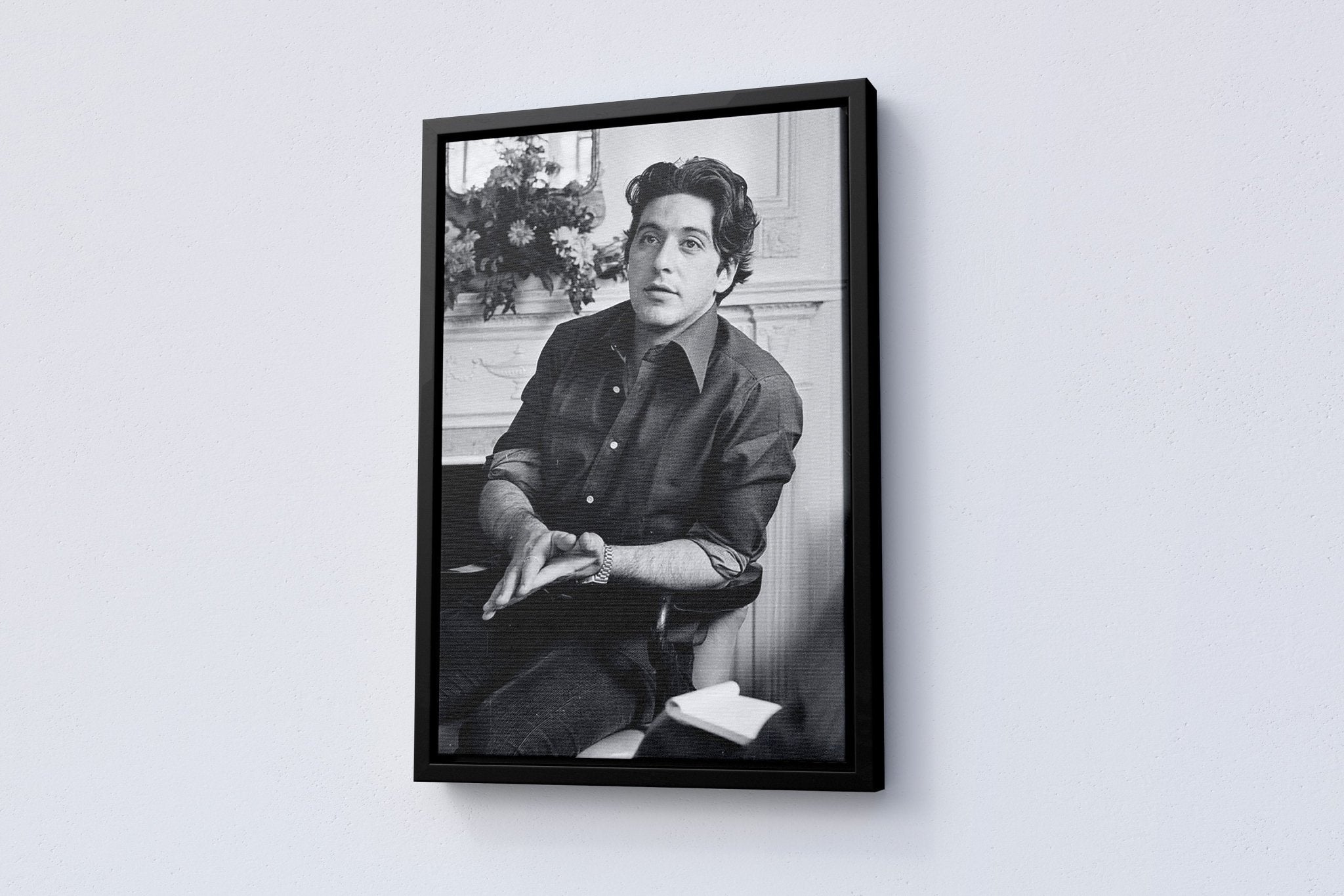 Young Al Pacino Canvas Poster - Canvasworkshop