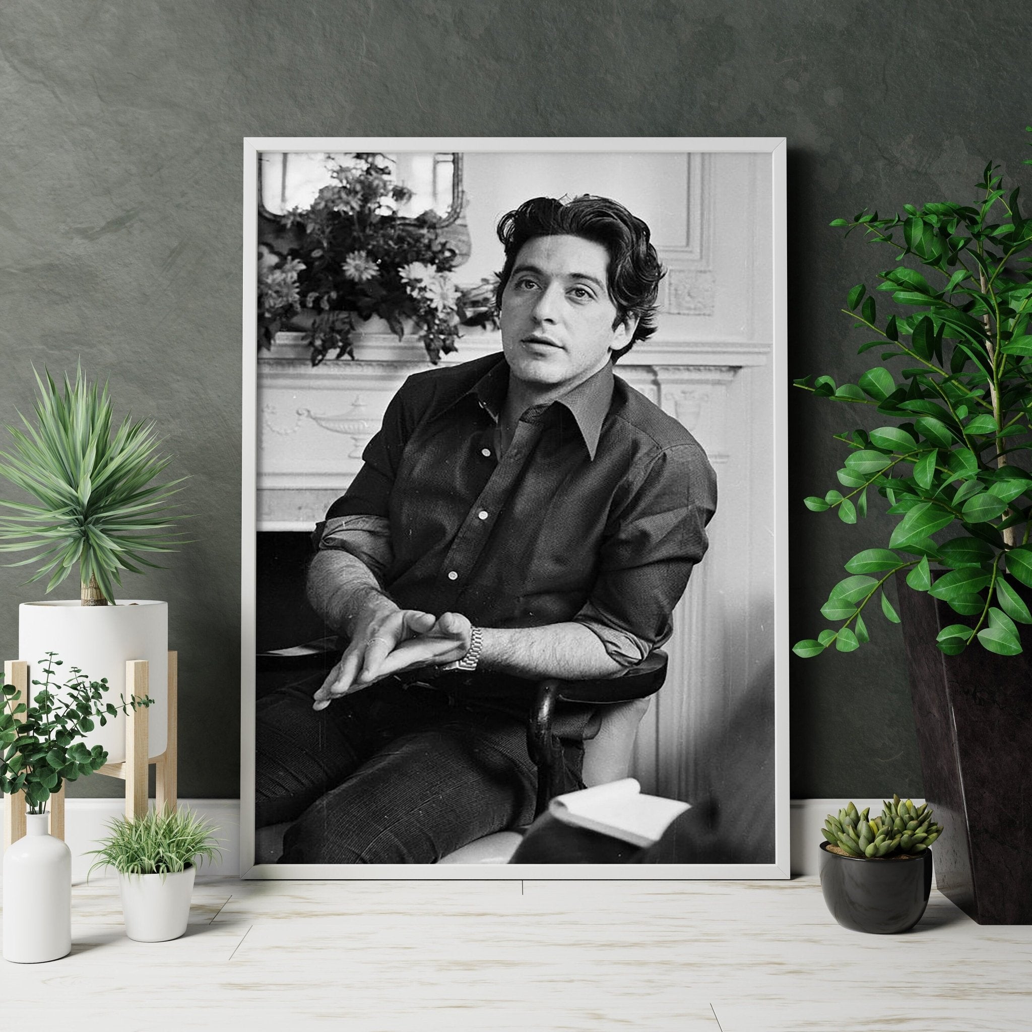Young Al Pacino Canvas Poster - Canvasworkshop